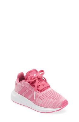 adidas Kids' Swift Run Sneaker in Pink Fusion/Ftwr White