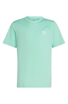 adidas Kids' Trefoil Logo Cotton T-Shirt in Easy Green