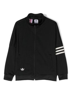 adidas Kids Trefoil logo-embroidered sweatshirt - Black