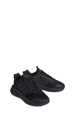 adidas Kids' X PLR Phase Running Shoe in Black/Black/White
