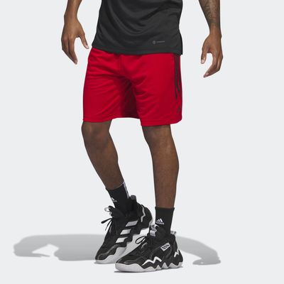 adidas Legends 3-Stripes Basketball ShortsBetter Scarlet L 5"Mens