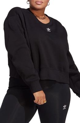 adidas Lifestyle Crewneck Sweatshirt in Black