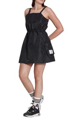 adidas Lifestyle Fit & Flare Dress in Black