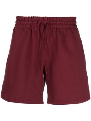 adidas logo-appliqué drawstring-waist shorts - Red