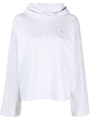 adidas logo-embroidery cotton sweatshirt - Grey