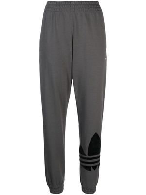 adidas logo-print cotton track pants - Grey