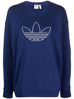 adidas logo-print sweatshirt - Blue