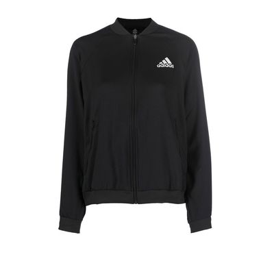 adidas logo-print track jacket - Black