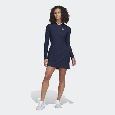 adidas Long Sleeve Golf Dress Collegiate Navy XS Womens