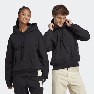 adidas Lounge Heavy French Terry Hoodie Black XS Unisex