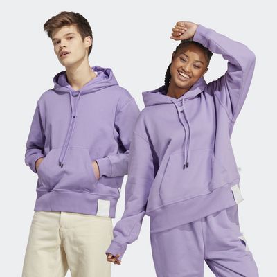 adidas Lounge Heavy French Terry Hoodie Violet Fusion XS Unisex
