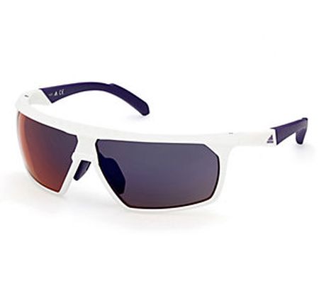 Adidas Men's White Wrap Sunglasses