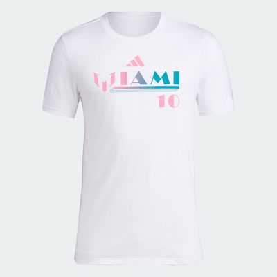 adidas "M"IAMI Graphic Tee White XS Mens