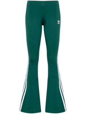 adidas mid-waist flared leggings - Green