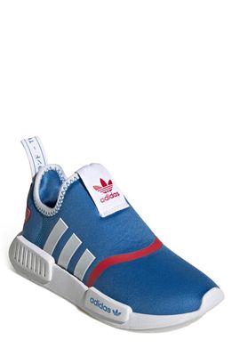 adidas NMD 360 Slip-On Sneaker in Blue Rush/White/Vivid Red