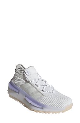 adidas NMD_S1 Sneaker in White/White/Light Purple