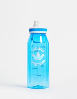 adidas Originals 1L plastic water bottle in blue