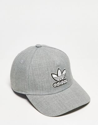 adidas Originals A-Frame snapback hat in gray