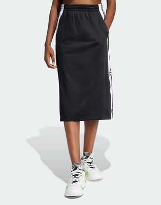 adidas Originals Adibreak skirt with snap detail in black