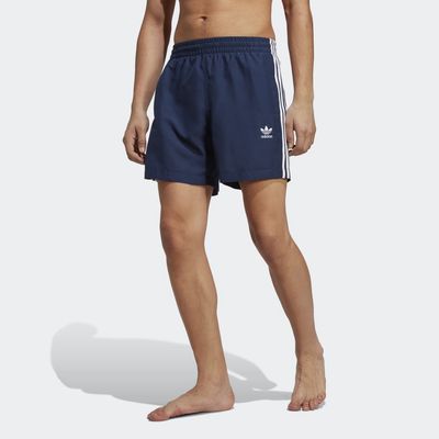 adidas Originals Adicolor 3-Stripes Swim Shorts Night Indigo XS Mens
