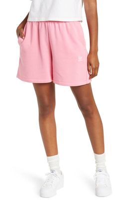 adidas Originals Adicolor Essentials French Terry Shorts in Bliss Pink