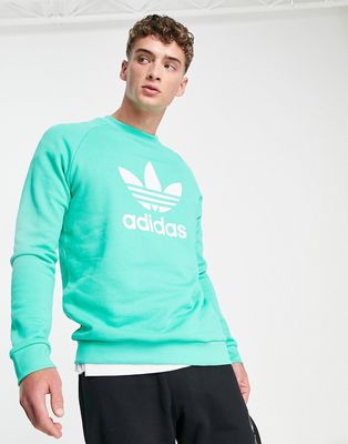 adidas Originals adicolor large logo sweatshirt in hi-res green