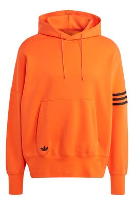 adidas Originals Adicolor Neuclassics Oversize Hoodie in Semi Impact Orange