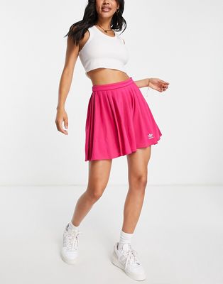 adidas Originals adicolor pleated skirt in pink