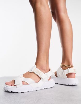 adidas Originals Adilette sandals in white