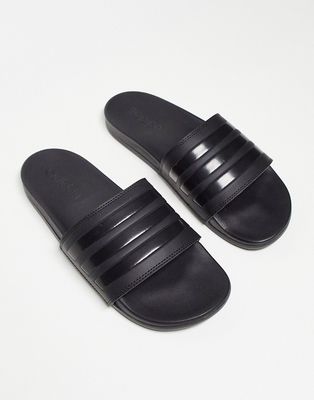 adidas Originals Adilette sliders in black