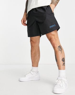 adidas Originals Adventure 6 inch shorts in black