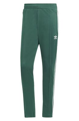 adidas Originals Beckenbauer 3-Stripes Fleece Track Pants in Dark Green
