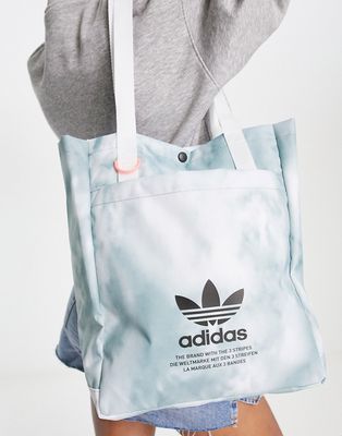 adidas Originals color wash simple tote in gray