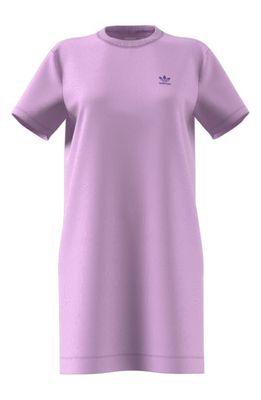 adidas Originals Cotton T-Shirt Dress in Bliss Lilac