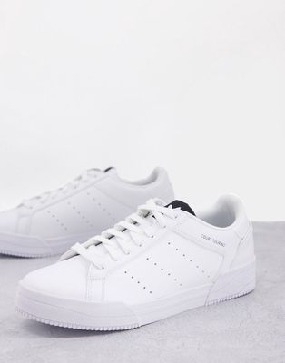 adidas Originals Court Torino sneakers in triple white