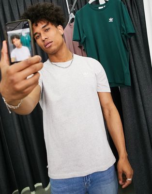 adidas Originals Essentials boyfriend fit t-shirt in gray multi