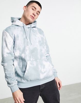 adidas Originals Essentials hoodie in gray tie dye