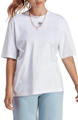 adidas Originals Essentials Oversize Cotton T-Shirt in White