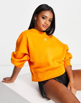 adidas Originals essentials sweatshirt with logo in orange