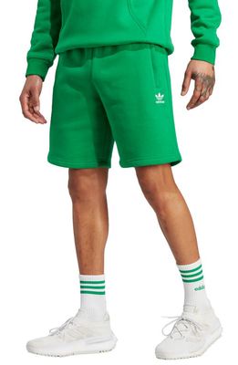 adidas Originals Essentials Trefoil Sweat Shorts in Green