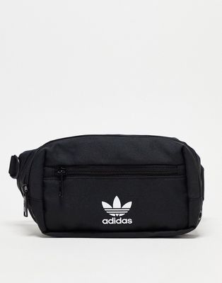adidas Originals For All waist pack in black and white