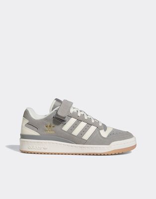 adidas Originals Forum 84 Low gum sole sneakers in gray