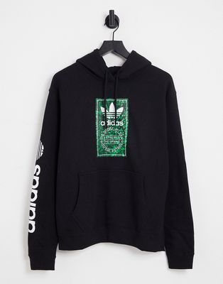 adidas Originals free fill hoodie in black