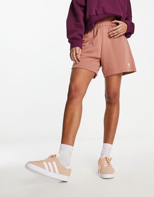 adidas Originals House Of Essentials shorts in brown-Orange