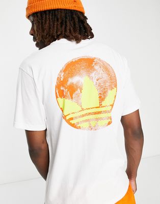 adidas Originals Hypersport line T-shirt with back graphics in white