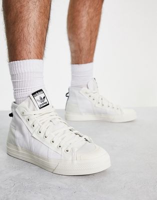 adidas Originals Nizza Hi Parley sneakers in white