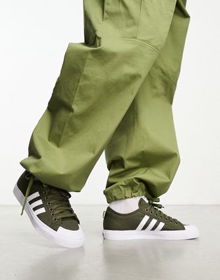 adidas Originals Nizza sneakers in khaki-Green