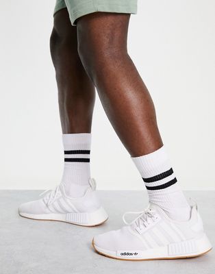 adidas Originals NMD R1 Primeblue sneakers in white
