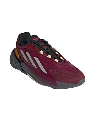 adidas Originals Ozelia sneakers in gray and plum-Brown