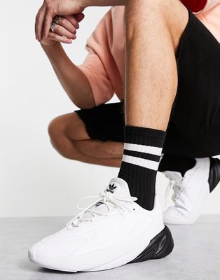 adidas Originals Ozelia sneakers in white with contrast heel